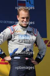 Race 2, Marco Sorensen (DEN), MP Motorsport winner on the podium 12.10.2014. GP2 Series, Rd 10, Sochi Autodrom, Sochi, Russia, Sunday.