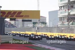 Race 2, Start of the race 12.10.2014. GP2 Series, Rd 10, Sochi Autodrom, Sochi, Russia, Sunday.