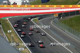 Race 2, Start of the race 22.06.2014. GP3 Series, Rd 2, Spielberg, Austria, Sunday.