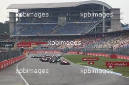 Race 2, the start 20.07.2014. GP3 Series, Rd 4, Hockenheim, Germany, Sunday.