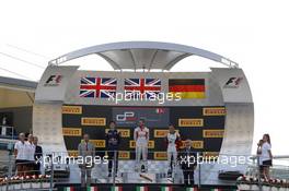 Race 2, 1st position Dean Stoneman (GBR) Marussia Manor Racing, 2nd position Alex Lynn (GBR) Carlin and 3rd position Marvin Kirchhofer (GER) Art Grand Prix 07.09.2014. GP3 Series, Rd 7, Monza, Italy, Sunday.