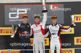 Podium, 2nd Alex Lynn (GBR) Carlin, 1st Dean Stoneman (GBR) Marussia Manor Racing, 3rd Marvin Kirchhöfer (GER) Art Grand Prix, Race 2. 07.09.2014. GP3 Series, Rd 7, Monza, Italy, Sunday.