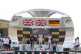 Podium, 2nd Alex Lynn (GBR) Carlin, 1st  Dean Stoneman (GBR) Marussia Manor Racing, 3rd Marvin Kirchhöfer (GER) Art Grand Prix, Race 2. 07.09.2014. GP3 Series, Rd 7, Monza, Italy, Sunday.