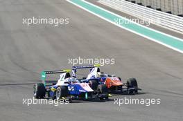 Mathéo Tuscher (SUI) Jenzer Motorsport, Ryan Cullen (GBR) Trident 23.11.2014. GP3 Series, Rd 9, Yas Marina Circuit, Abu Dhabi, UAE, Sunday.