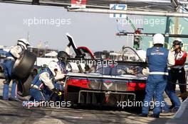 Pitstop Joao Barbosa (POR) Christian Fittipaldi (BRA) Sebastien Bourdais (FRA) Burt Frisselle (USA) Action Express Racing Corvette DP Chevrolet 15.03.2014. 12 Hours of Sebring, Friday, Sebring, USA.
