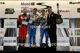 Podium; Winner Winner Marino Franchitti (GBR) Memo Rojas (MEX) Scott Pruett (USA)  Chip Ganassi Racing Riley DP Ford EcoBoost  with Chip Ganassi 15.03.2014. 12 Hours of Sebring, Friday, Sebring, USA.