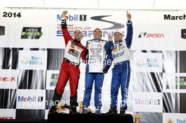 Podium;Winner  Marino Franchitti (GBR)  Memo Rojas (MEX) Scott Pruett (USA) Chip Ganassi Racing Riley DP Ford EcoBoost 15.03.2014. 12 Hours of Sebring, Friday, Sebring, USA.