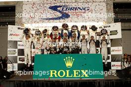 Podium; Alle Class Winner 15.03.2014. 12 Hours of Sebring, Friday, Sebring, USA.