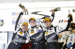 Podium; John Potter (USA) Andy Lally (USA) Marco Seefried (GER) Magnus Racing Porsche 911 GT 15.03.2014. 12 Hours of Sebring, Friday, Sebring, USA.