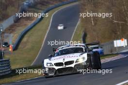 Dirk Werner, Lucas Luhr, Alexander Sims, BMW Sports Trophy Team Schubert, BMW Z4 GT3 29.03.2014. VLN ADAC-Westfalenfahrt, Round 1, Nurburgring, Germany.