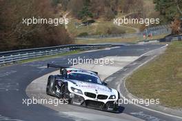Dirk Werner, Lucas Luhr, Alexander Sims, BMW Sports Trophy Team Schubert, BMW Z4 GT3 29.03.2014. VLN ADAC-Westfalenfahrt, Round 1, Nurburgring, Germany.