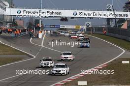 Start of the M235i Racing Cup 29.03.2014. VLN ADAC-Westfalenfahrt, Round 1, Nurburgring, Germany.