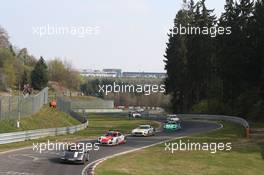 Restart of the Race 12.04.2014. VLN DMV 4-Stunden-Rennen, Round 2, Nurburgring, Germany.