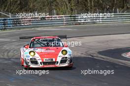 Patrick Pilet, Patrick Huisman, Sabine Schmitz, Klaus Abbelen, Frikadelli Racing Team, Porsche 911 GT3 R 12.04.2014. VLN DMV 4-Stunden-Rennen, Round 2, Nurburgring, Germany.