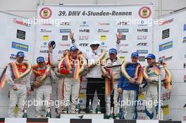 Overall Podium 12.04.2014. VLN DMV 4-Stunden-Rennen, Round 2, Nurburgring, Germany.