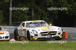 Michael Zehe, Jan Seyffarth, Rowe Racing, Mercedes-Benz SLS AMG GT3 02.08.2014. VLN RCM-DMV-Grenzlandrennen, Round 6, Nurburgring, Germany.