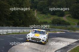 Thomas Jäger, Jan Seyffarth, Rowe Racing, Mercedes-Benz SLS AMG GT3 23.08.2014. VLN Sechs-Stunden-ADAC-Ruhr-Pokal-Rennen, Round 7, Nurburgring, Germany.