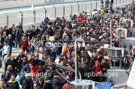 Fans during the autograph session in the pits. 29.03.2014. FIA World Endurance Championship, 'Prologue' Official Test Days, Paul Ricard, France. Saturday.