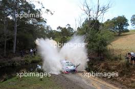 Thierry Neuville (BEL) Nicolas Gilsoul (BEL) Hyundai i20 WRC .  11-14.09.2014. World Rally Championship, Rd 10, Coates Hire Rally Australia, Coffs Harbour, New South Wales, Australia