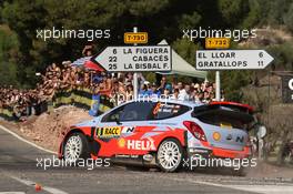 Dani Sordo (ESP) Marc Marti (ES), Hyundai I20 WRC, Hyundai Motorsport 23-26.10.2014. World Rally Championship, Rd 12,  Rally de Espana, Salou, Spain.