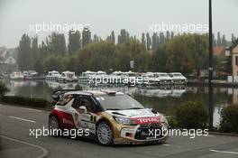 Kris Meeke, Paul Nagle (Citroen DS3 WRC, #3 Citroen Total Abu Dhabi WRT) 2-5.10.2014. World Rally Championship, Rd 11,  Rally France, Strasbourg, France.
