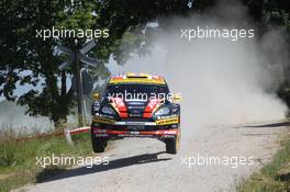 Martin Prokop, Michal Ernst (Ford Fiesta RS WRC, #21 Jipocar Czech National Team) 26-29.06.2014. World Rally Championship, Rd 7, Rally Poland, Mikolajki, Poland.