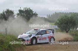 Robert Kubica,  Maciej S zczepaniak (Ford Fiesta RS WRC, #10 RK M-Sport World Rally Team) 26-29.06.2014. World Rally Championship, Rd 7, Rally Poland, Mikolajki, Poland.
