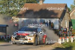 Kris Meeke, Paul Nagle (Citroen DS3 WRC, #3 Citroen Total Abu Dhabi WRT) 26-29.06.2014. World Rally Championship, Rd 7, Rally Poland, Mikolajki, Poland.