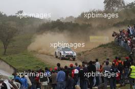 Andreas Mikkelsen (NOR), Mikko Markkula (FIN), Volkswagen Polo R WRC, Volkswagen Motorsport II 02-06.04.2014. World Rally Championship, Rd 4, Rally Portugal, Faro, Portugal