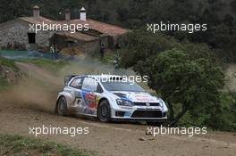 Sebastien Ogier, Julien Ingrassia (Volkswagen Polo WRC #8, Volkswagen Motorsport) 02-06.04.2014. World Rally Championship, Rd 4, Rally Portugal, Faro, Portugal