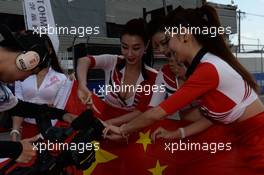 Girls 05.10.2014. World Touring Car Championship, Rounds 18 and 19, Goldenport Park Circuit, Beijing, China.