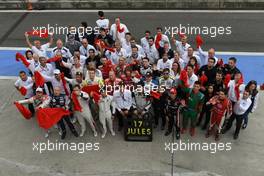 The WTCC family show support for Marussia F1 Team driver Jules Bianchi. 11.10.2014. World Touring Car Championship, Rounds 20 and 21, Shanghai, China.