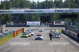 STARTING GRID 04.05.2015. Blancpain Sprint Series, Rd 4, Moscow, Russia, Saturday.
