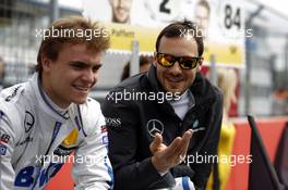 Lucas Auer (AUT) ART Grand Prix Mercedes-AMG C63 DTM and Gary Paffett (GBR) ART Grand Prix Mercedes-AMG C63 DTM 02.05.2015, DTM Round 1, Hockenheimring, Germany, Friday, Race 1.