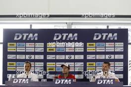 Gary Paffett (GBR) ART Grand Prix Mercedes-AMG C63 DTM, Mike Rockenfeller (GER) Audi Sport Team Phoenix Audi RS 5 DTM, Martin Tomczyk (GER) BMW Team Schnitzer BMW M4 DTM 29.05.2015, DTM Round 2, Lausitzring, Germany, Friday.