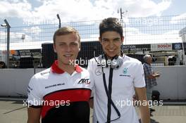 Marvin Kirchhöfer (GER) and Esteban Ocon (FRA) ART Grand Prix GP3. 28.06.2015, DTM Round 3, Norisring, Germany, Race 2, Sunday.