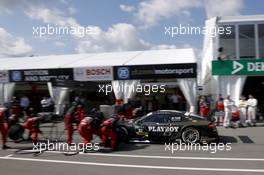 Pitstop, Adrien Tambay (FRA) Audi Sport Team Abt Sportsline Audi RS 5 DTM 28.06.2015, DTM Round 3, Norisring, Germany, Qualifying 2, Sunday.