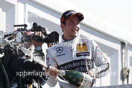 Podium, Christian Vietoris (GER) HWA AG Mercedes-AMG C63 DTM 28.06.2015, DTM Round 3, Norisring, Germany, Race 2, Sunday.