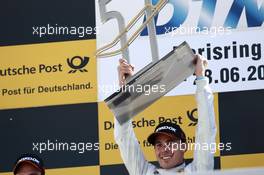 Podium, Winner Robert Wickens (CAN) HWA AG Mercedes-AMG C63 DTM 28.06.2015, DTM Round 3, Norisring, Germany, Race 2, Sunday.