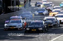 Start of the Race 28.06.2015, DTM Round 3, Norisring, Germany, Race 2, Sunday.