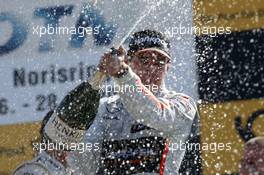 Podium, Robert Wickens (CAN) HWA AG Mercedes-AMG C63 DTM 28.06.2015, DTM Round 3, Norisring, Germany, Race 2, Sunday.
