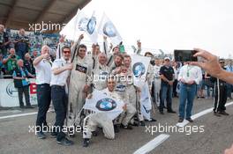 BMW Team RMG; mobil posing, joy, celebrate victory and P3;  11.07.2015, DTM Round 4, Zandvoort, Netherlands, Race 1, Saturday.