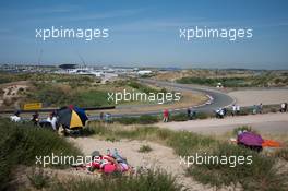 dunes, impression, spectators; Lucas Auer (AUT) ART Grand Prix Mercedes-AMG C63 DTM;  11.07.2015, DTM Round 4, Zandvoort, Netherlands, Qualifying 1, Saturday.