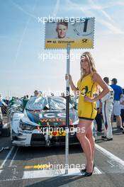 grid girl; Marco Wittmann (GER) BMW Team RMG BMW M4 DTM;  11.07.2015, DTM Round 4, Zandvoort, Netherlands, Race 1, Saturday.