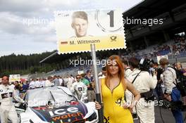 Gridgirl of Marco Wittmann (GER) BMW Team RMG BMW M4 DTM 01.08.2015, DTM Round 5, Red Bull Ring, Spielberg, Austria, Race 1, Saturday.