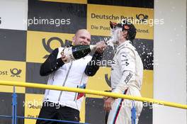 Podium, Ernest Knoors (NLD) BMW Team MTEK and Bruno Spengler (CAN) BMW Team MTEK BMW M4 DTM 12.09.2015, DTM Round 7, Motorsport Arena, Oschersleben, Germany, Race 1, Saturday.