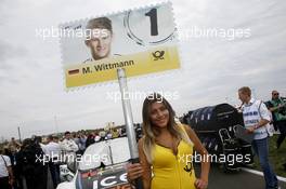 Gridgirl of Marco Wittmann (GER) BMW Team RMG BMW M4 DTM 13.09.2015, DTM Round 7, Motorsport Arena, Oschersleben, Germany, Race 2, Sunday.