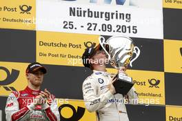 Podium, 1st Maxime Martin (BEL) BMW Team RMG BMW M4 DTM 26.09.2015, DTM Round 8, Nürburgring, Germany, Saturday, Race 1.