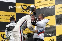 Podium, Maxime Martin (BEL) BMW Team RMG BMW M4 DTM and Stefan Reinhold  (GER) BMW Team RMG 26.09.2015, DTM Round 8, Nürburgring, Germany, Saturday, Race 1.