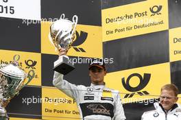 Podium, 3rd Pascal Wehrlein (GER) HWA AG Mercedes-AMG C63 DTM 26.09.2015, DTM Round 8, Nürburgring, Germany, Saturday, Race 1.
